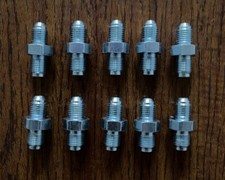 10pcs Steel Brake Adapter Fittings 3AN -3 AN3 to M10 x 1.0 (Metric 10mm) picture