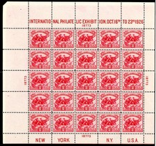 USA 1930 WHITE PLAINS SOUVENIR SHEET Scott #630 MNH Q395 picture