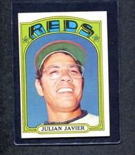 1972 Topps #745 Julian Javier (Reds) (MK)  Ex+   (Flat Rate Ship) picture