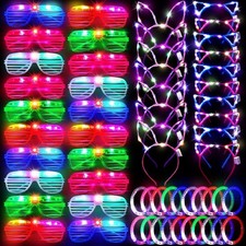 57 Pieces LED Light Up Toy Party Favors Glow in the Dark Party Supplies  picture