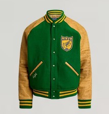 Polo Ralph Lauren P-Wing Vintage Inspired Varsity Letterman Jacket Men’s L picture