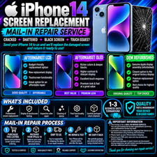 iPhone 14 Screen Replacement Repair Service Mail-In /LCD / OLED / picture
