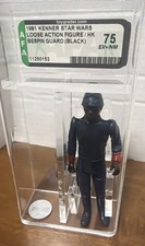 Vintage 1981 Star Wars Black Bespin Security Guard Graded AFA  75 Ex+/nm *120 picture