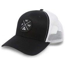 Pacific Northwest PNW Trucker Baseball Snapback Hat Black - International Tie picture