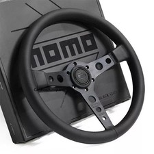 MOMO Prototipo P5 Black Edition 350mm Steering Wheel NEW Leather picture