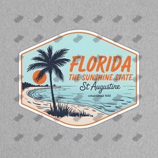 Vintage Florida Sign The Sunshine State St Augustine Established 1565 #8541 picture