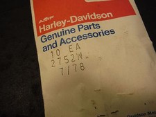 Harley Davidson Screws Screw 2752W 2752 W 7/78 Pack of 10 NOS OEM picture