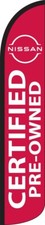 Nissan Certified Windless Full Sleeve Swooper Flag Feather Banner picture