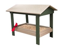 DutchCrafters Covered Ground Feeder - Weatherwood & Turf Green picture