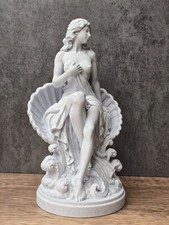 Aphrodite Shell Throne Statue Greek Goddess Sculpture Pagan Home Decor Gift picture