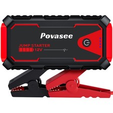 Povasee 3000A Car Jump Starter Booster Jumper Portable Power Bank Battery Charge picture