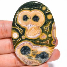 157.55 Ct Natural OCEAN JASPER Oval Cabochon AAA Jasper Gemstone 42x67x5 mm HJ16 picture