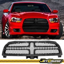 Fits 12-14 Dodge Charger SRT8 OE Style Front Bumper Upper Radiator Grille - ABS picture