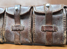 Original Swedish M1910 Mauser Leather Ammo Bandolier WWI WWII Star Wars Cosplay picture