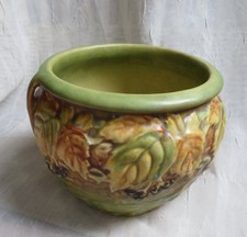 Roseville Blackberry 1932 Vintage Art Pottery Ceramic Bulbous Vase picture