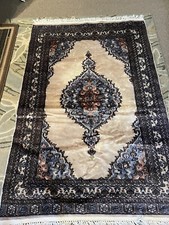 Authentic 4 Antique Handmade Silk And Wool Kashmiri Rug Set picture