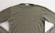 Smartwool Shirt Mens Medium Green Long Sleeve Merino Wool Thermal Base Layer Top picture