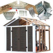 50% Structurally Stronger Truss Design Easy Shed Kit Builds 6'–14’ Widths Any Le picture