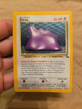 DITTO - 3/62 - Fossil - Rare - Pokemon Card - NM Shiny. Holo 1999 picture