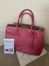 100% Auth Prada Galleria Saffiano Leather Tote Bag- Pink ($4800 retail) picture