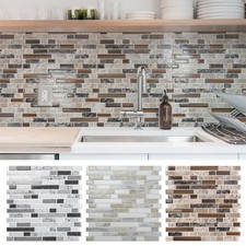 10pcs Peel and Stick Backsplash Thickened Tiles, 12''x12'', Cover 10 Sq.Ft. picture