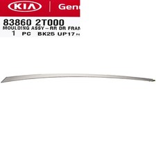 Genuine Upper Door Panel Trim Optima 2011-15 Chrome Molding Rear Door Right Side picture