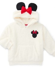 BRAND NEW Minnie Mouse Toddler Girls Plush Cosplay Hoodie, Size 5T picture