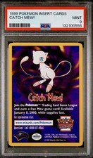 1999 Pokémon Wizards of the Coast CATCH MEWPokemon the 1st Movie Promo PSA 9 picture