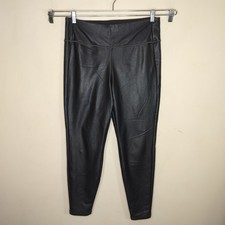 Athleta Gleam Faux Leather Tights Large Women's Vegan Leather 356179 picture