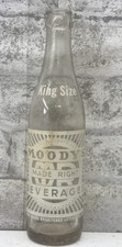 Rare Vtg 1956 Moody’s Beverages Soda Bottle King Size ACL Clear Little Rock picture