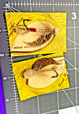 Pflueger Bull dog hooks, MIZZOULIAN SPOOK AND MUDDLER MINNOW - LOT- RARE FIND jg picture