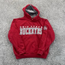 Vintage Ohio State Buckeyes Hoodie Womens Small Stitched Cotton Blend Pullover picture