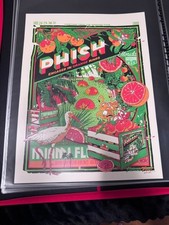 Phish Miami 09 - NYE Official - Tyler Stout Signed + Numb. X/600 - GREEN variant picture