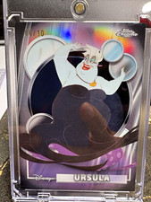 2026 Topps  Chrome Disney The Little Mermaid Ursula #08/10 Black Refractor picture