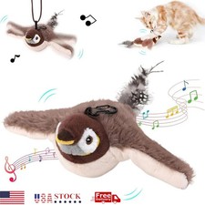 USB Interactive Flying Bird Cat Toys Electronic Pet Simulation Sparrow Toy picture