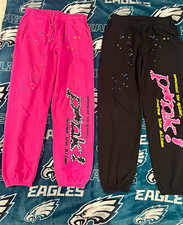Sp5der Sweatpants Pink & Black Size L picture