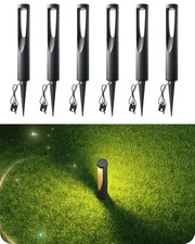 EDISHINE 6PK 12V 2W LED 150LM 3000K Low Voltage Pathway Lights Waterproof Wired picture