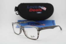 NEW RAY-BAN RB 5228F 8055 GREY BROWN HORN AUTHENTIC EYEGLASSES 53-17 picture
