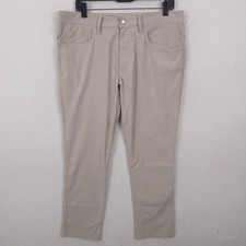 Bonobos Golf Pants Mens 34x28 Tailored Fit Khaki Beige Lightweight 5 Pocket picture