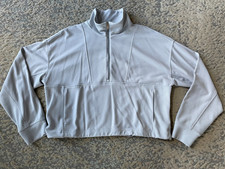 Athleta Seasoft Rib 1/4 Zip Popover Quartz Sz Large picture