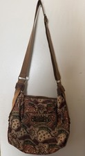 VINTAGE • Fossil • Multicolor Floral • Shoulder Bag • Zip • Adjustable Strap picture