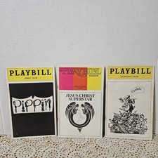 3 Vintage 1973-74 Broadway Playbills Pippin Jesus Christ Superstar Candide picture