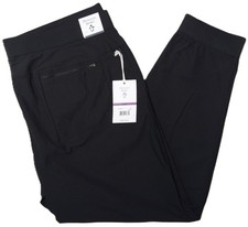 Original Penguin Sport Jogger Pants Mens XXL Zip Pocket Stretch Black $95 NWT picture