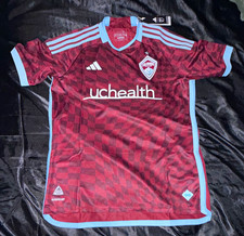 adidas Colorado Rapids MLS Soccer Authentic Jersey 24/25 Men’s M Burgundy picture