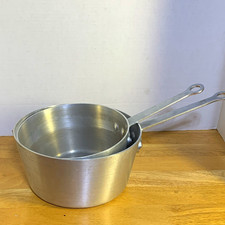 Vollrath Aluminum Saucepans 2pc 2.75 & 3.75 qt Long Handle commercial cookwear picture