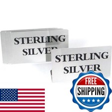 FindingKing 4 Sterling Silver Signs Showcase Countertop Displays TA-80 (4) picture