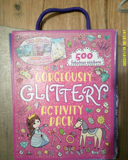 NEW carry along Gorgeously Glittery Activity Pack 4 Books 500 Fabulous Stickers picture