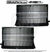 1986 Oldsmobile Cutlass Salon 442 CHROME Plated and BLACK Painted Grill SET NEW picture