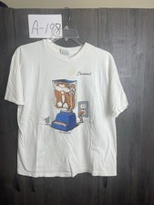 Vintage Martha's Vineyard Cat Blender Daiquiri Single Stitch T Shirt Adult XL picture