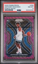2020-21 Panini Prizm - Anthony Edwards #258 (RC) Purple Wave PSA 8 Rookie picture